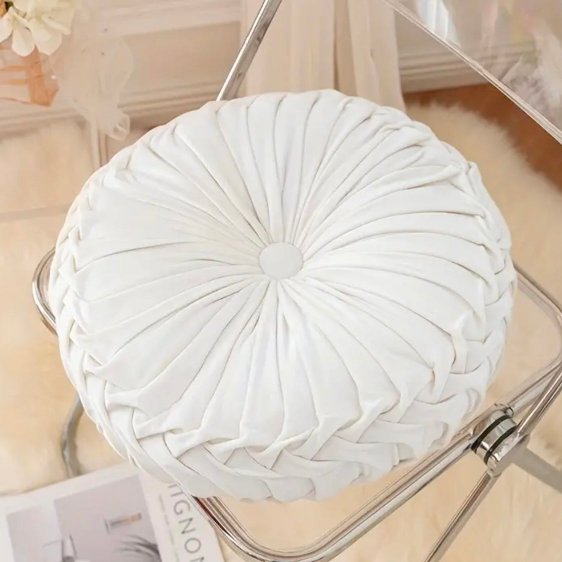 Hedda Kudde Vit 35 cm
